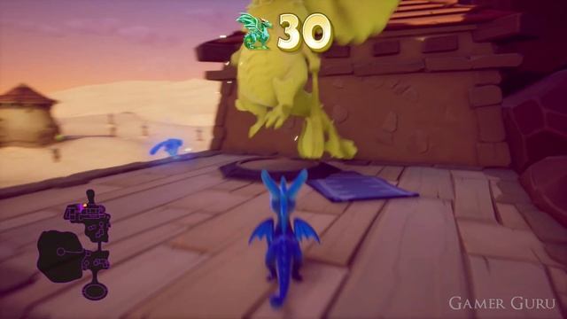 Spyro The Dragon PS4 CLIFF TOWN 100% Walkthrough All Collectibles (Gems, Eggs, Dragons)
