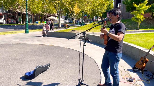 Somewhere Over The Rainbow & Medley - Easter 2021 Busking | Ukulele & Harmonica Cover смотреть онлайн