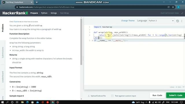 HackerRank Text Wrap (String) solution Using Python || Full explation in easy way|| #Hackerrank смотреть онлайн