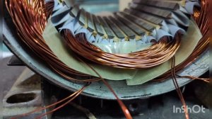 Перемотка однофазного эл. двигателя на 1500 об. в мин. с рабочей В2параллельные группы.