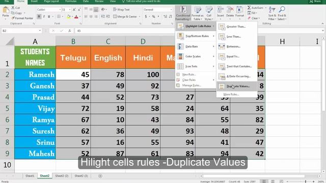Ms-Excel 2016 in Telugu 17(Conditional Formatting) (www.computersadda.com) смотреть онлайн