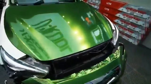 CARLIKE CL-GE-31 Gloss Electro Metallic Mamba Green car wrap vinyl смотреть онлайн
