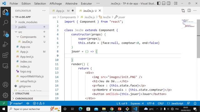 React JS Darija V8 - TP 4 : Manipulation de props et state смотреть онлайн