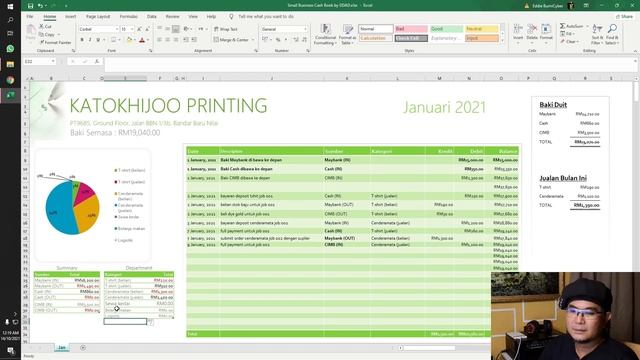 Template Excel Percuma Untuk Rekod Akaun Perniagaan (Part 1) смотреть онлайн