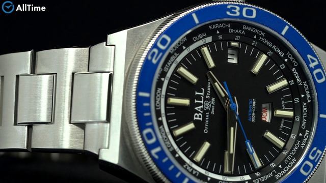 Обзор часов BALL DG3032A-S-BKBE. Швейцарские механические наручные часы. Alltime смотреть онлайн