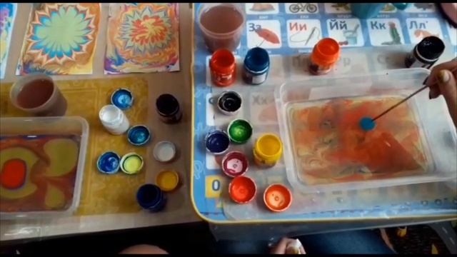 Эбру/Нетрадиционная техника/Рисование смотреть онлайн