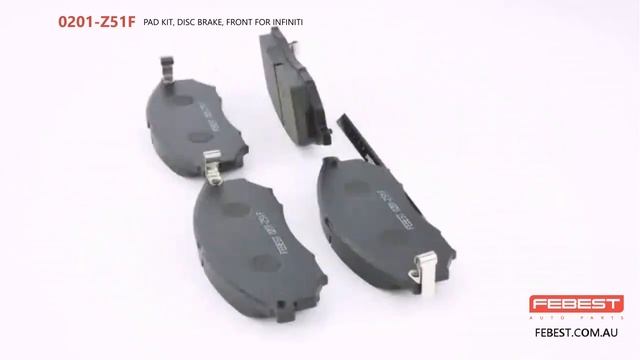 0201-Z51F PAD KIT, DISC BRAKE, FRONT FOR INFINITI смотреть онлайн
