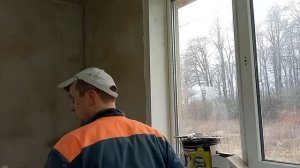 Монтаж и отделка откосов из ГКЛ с фасадным профилем оконного примыкания. ТАЙМЛАПС.