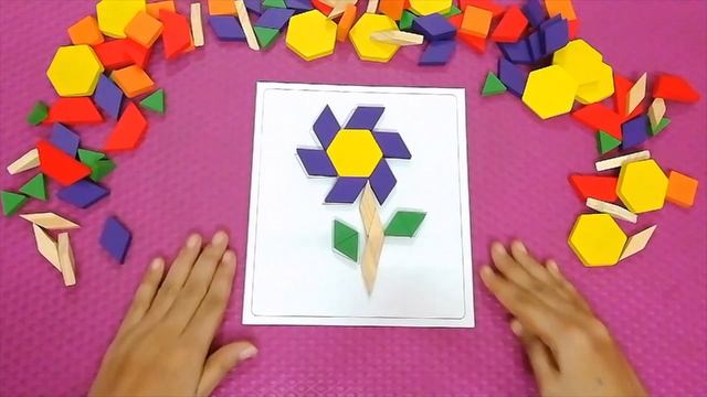 Geometry Pattern Blocks| How To Use Pattern Blocks toy | Wooden Pattern Block| pattern blocks puzzl смотреть онлайн