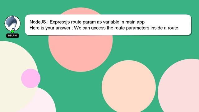 NodeJS : Expressjs route param as variable in main app смотреть онлайн