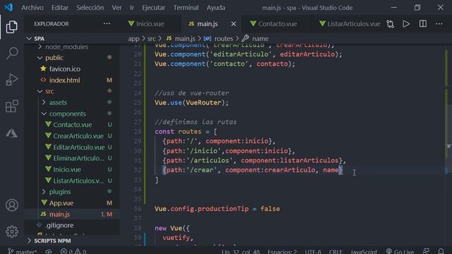 5/7 - VueRouter (Instalación y configuración) - Axios (Instalación) смотреть онлайн