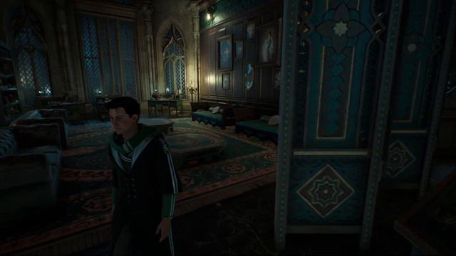 Hogwarts Legacy Room of Requirement Slytherin theme смотреть онлайн