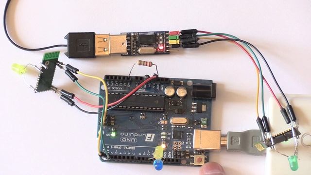 Arduino Беспроводная загрузка sketch Wireless Upload code Bluetooth HC-05 Module смотреть онлайн