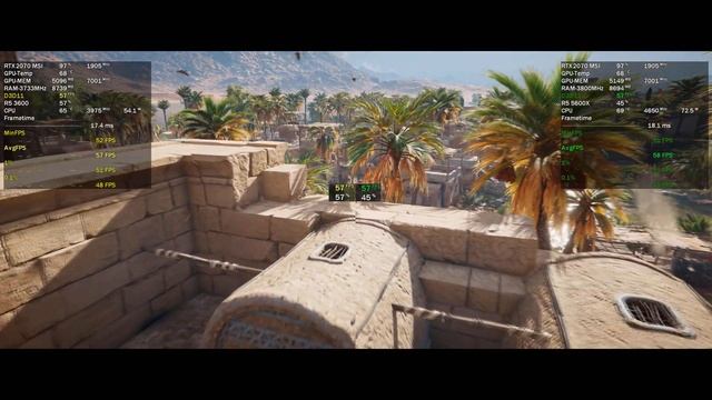 Замена процессора Ryzen 5600X Vs 3600 RTX2070