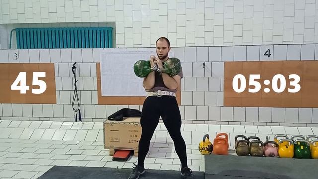 ТОЛЧОК ДВУХ ГИРЬ 24 кг ДЛИННЫМ ЦИКЛОМ. ПЕРВАЯ ПРОХОДКА в ДЛИННОМ ЦИКЛЕ .LONG CYCLE смотреть онлайн