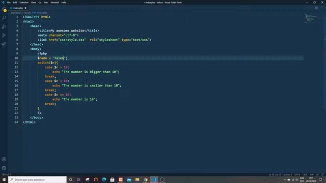 PHP : switch - case statements смотреть онлайн