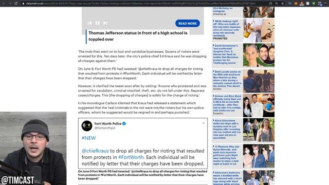 Police Call Tucker Carlson LIAR Over Segment On Riots But Tucker Was RIGHT смотреть онлайн