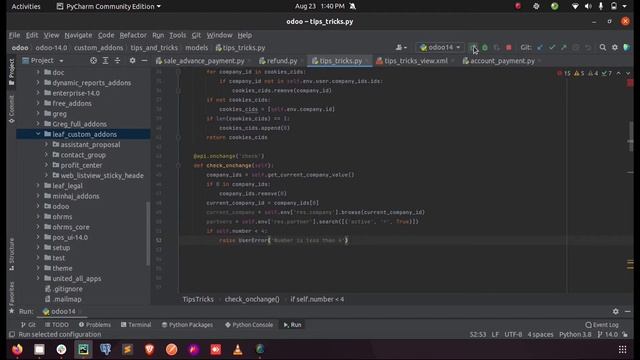 How to Raise Exceptions or Warning in Odoo 14 смотреть онлайн