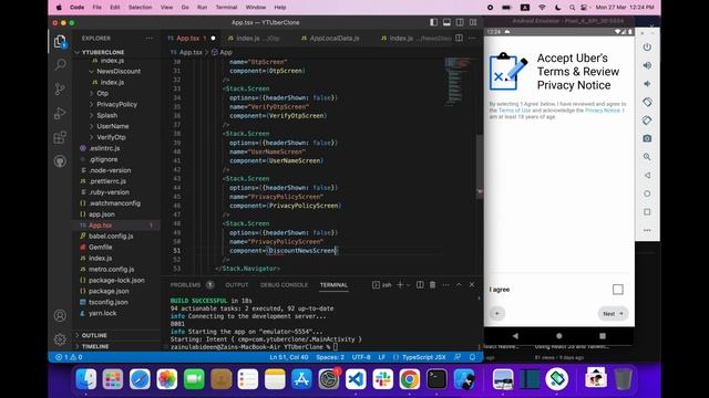 Creating Privacy, Discount and guideline Screen | Uber Clone | React Native Tutorial - 05 смотреть онлайн