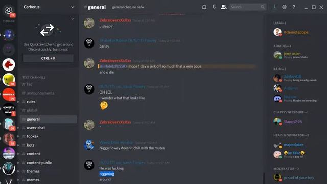 Cerberus Discord abuse смотреть онлайн