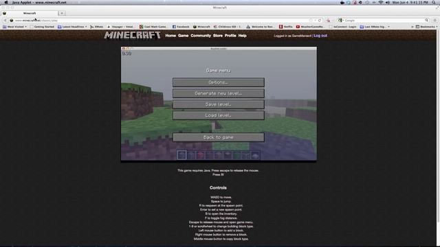 How To Play Minecraft Classic Singleplayer and Multiplayer on Mac смотреть онлайн