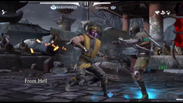 Mortal Kombat mobile gold character Hanzo Hasashi SCORPION all powers смотреть онлайн