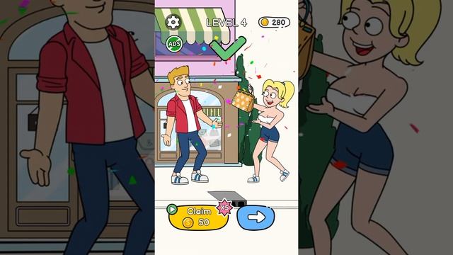 Draw Love Story | Level 4 Gameplay Android/iOS Puzzle Mobile Game #shorts смотреть онлайн