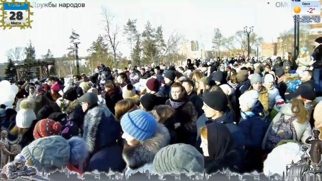 #timelapse55 28.03.2018 Омск в сквере Дружбы народов. смотреть онлайн