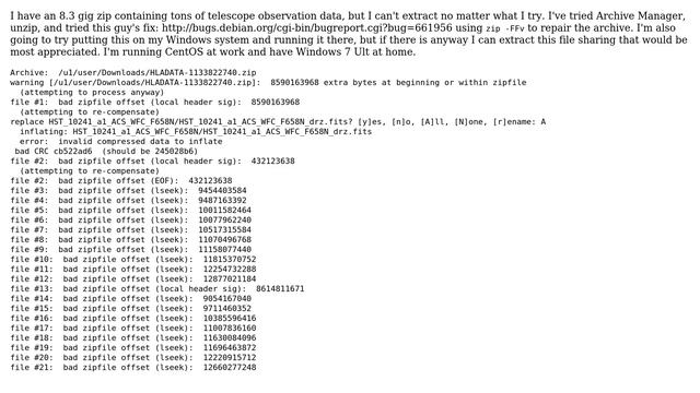 "extra bytes at beginning or within zipfile," won't open file смотреть онлайн