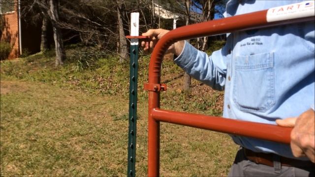 Hang A Gate From A T Post