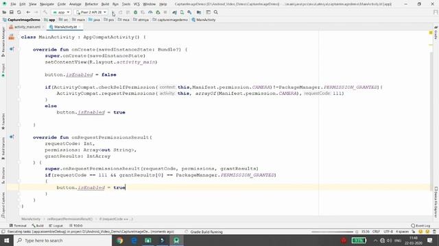CAPTURE IMAGE AND LOAD SAME INTO IMAGEVIEW - Android Kotlin смотреть онлайн
