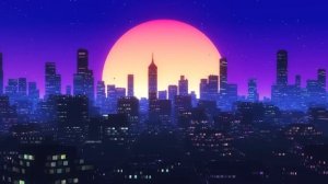 Футаж Ночной Город