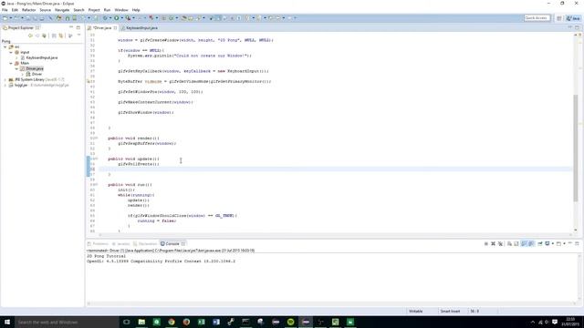 Tutorial 03 - Creating Mice and Keyboard Input Handlers - Programming 2D Pong with LWJGL 3 смотреть онлайн
