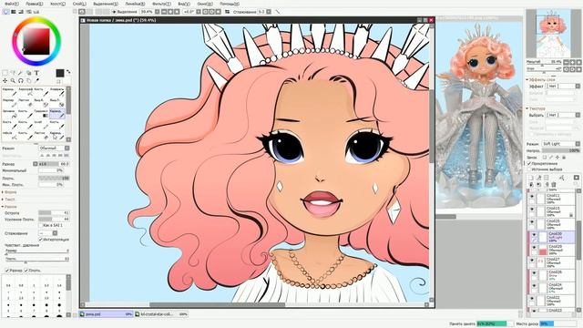 МОЕ ВДОХНОВЕНИЕ I OMG LOL WINTER DISCO I SPEEDPAINT смотреть онлайн