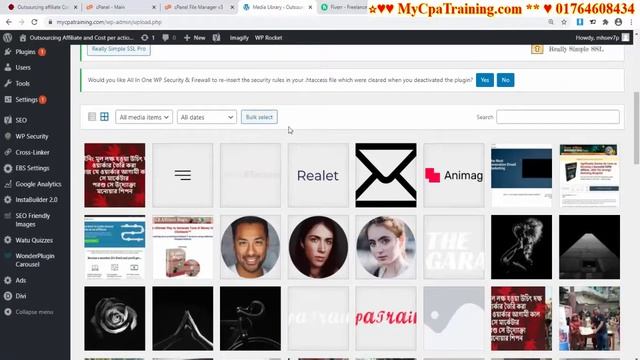 How To Delete Bulk Images In Wordpress | English Tutorial смотреть онлайн