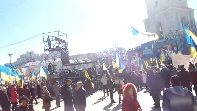 Софиевская Площадь - 29.03.2014 - Съезд поклонников Тимошенко смотреть онлайн