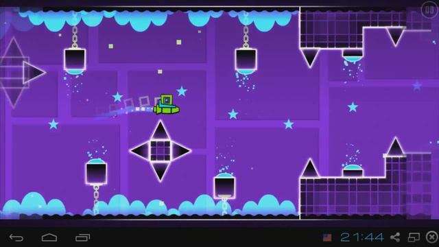 Geometry dash Lvl 10, XStep (все монетки) смотреть онлайн