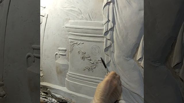 Панно с музыкантами из гипсовой штукатурки на фанере смотреть онлайн