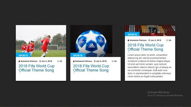 Online Tutorial for News Card UI Design on Hover Effects using Bootstrap With Demo смотреть онлайн