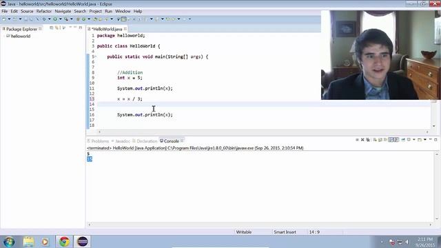 Java Variables - Integers & Arithmetic (2.1) смотреть онлайн