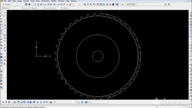 How to make Chain Sprocket in Auto cad смотреть онлайн