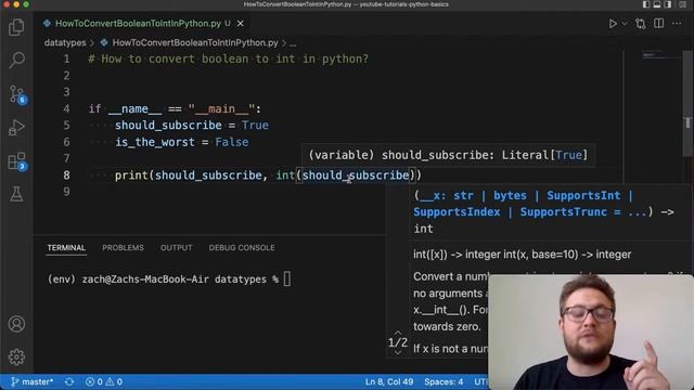 How To Convert Boolean To Int In Python смотреть онлайн