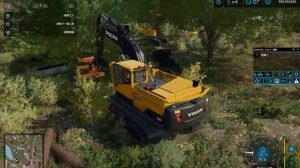 Farming Simulator 22 Platinum - Volvo EC380DL & Woodcracker C550 Logging 2 @ Silverrun Forest