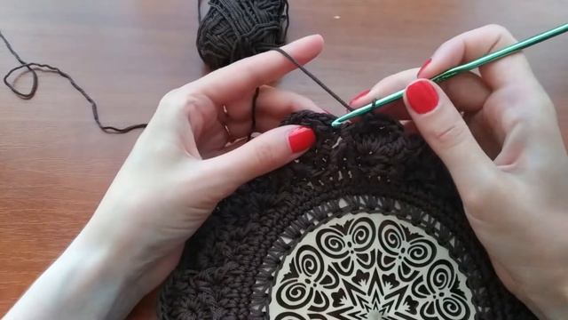 Круглая сумка крючком смотреть онлайн