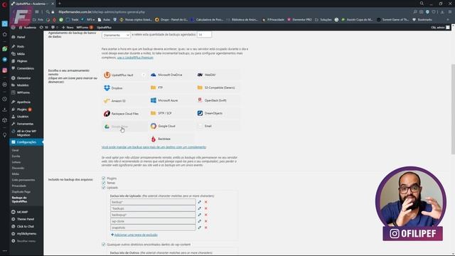 Como Configurar Backup Automático Wordpress e Salvar no Google Drive смотреть онлайн