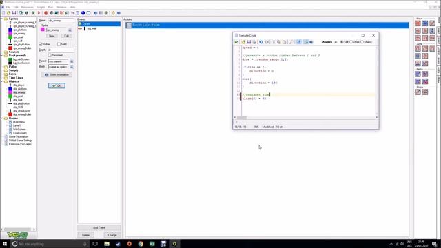 Platform Game 7 Enemy Shooting On Timer and With Limted Range смотреть онлайн