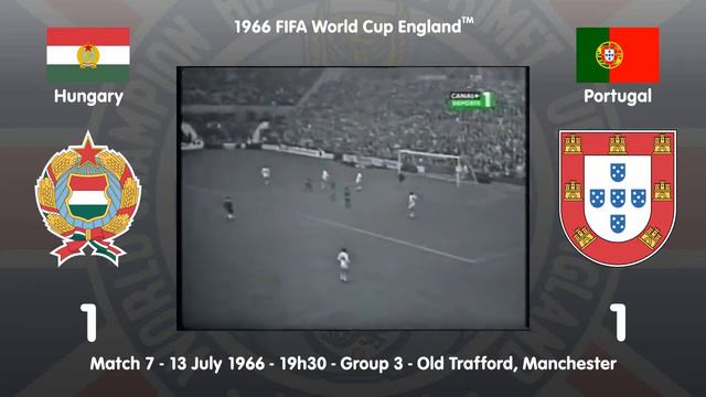 1966 FIFA World Cup England™ - Match 7 - Group 3 - Hungary 1 x 3 Portugal смотреть онлайн