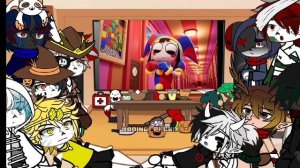Sans au reaction to the amazing Digital gircus  [??/??]  #гачаклуб #санс