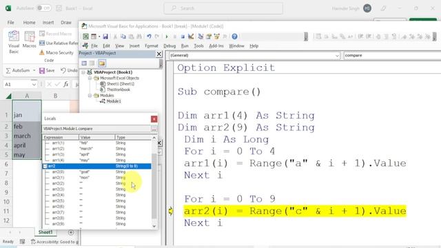 Compare values Using Arrays in VBA | VBA TUTORIAL | VBA ARRAYS смотреть онлайн