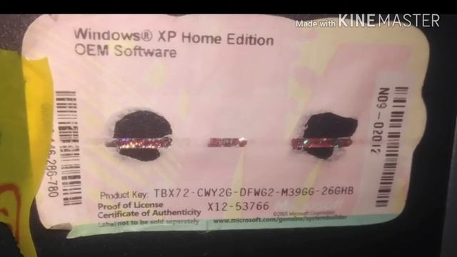 Лицензионный ключ для Windows XP Home Edition смотреть онлайн